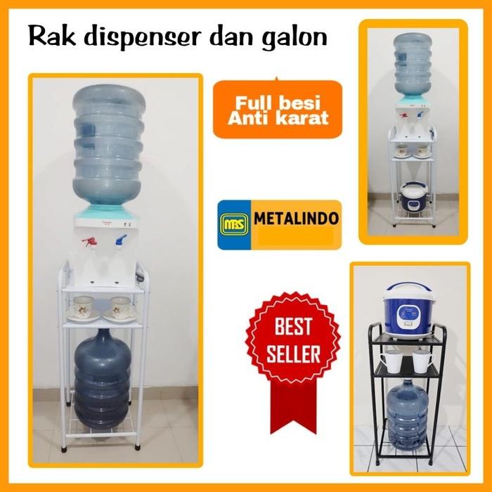 ASLI Rak dispenser dan rak galon rak kompor rak aqua serbaguna PREMIUM READY STOCK