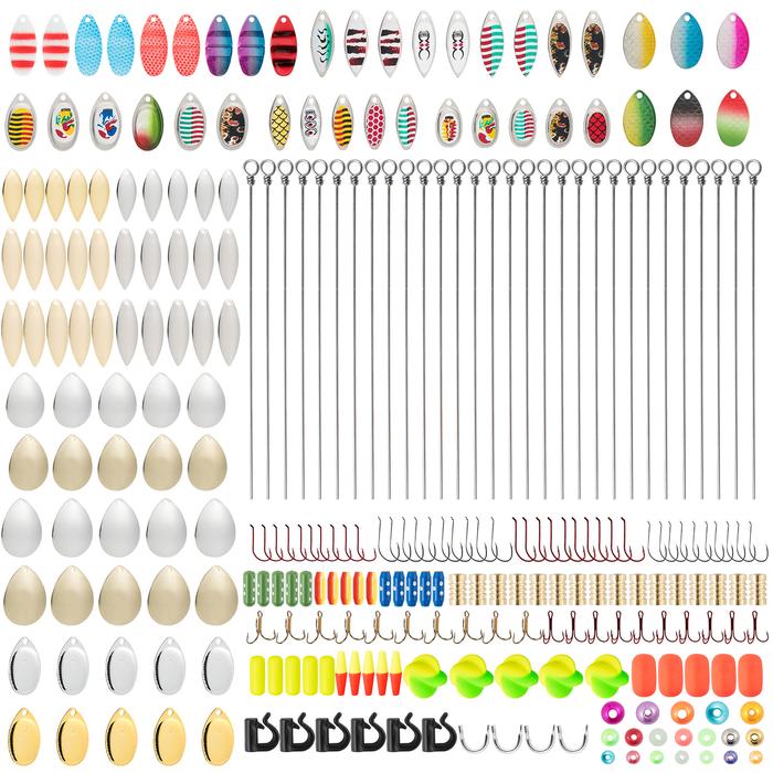 1320pcs Fishing Spinner Making Kit Walleye Rig Inline Spinner