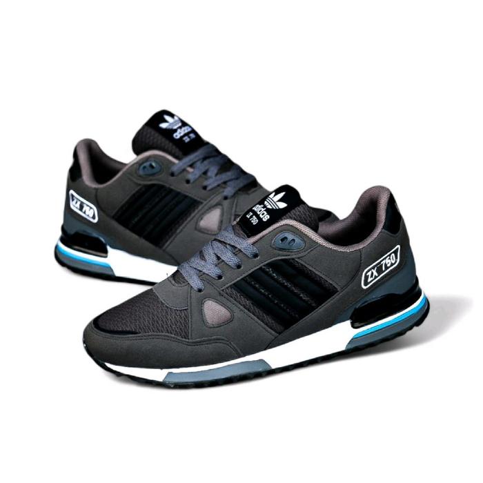 Sepatu Adidas ZX750 Grey Black