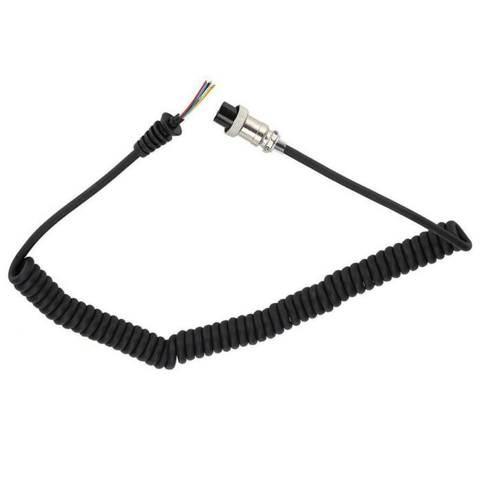 1pc Speaker Microphone Cable Cable Connector Replacement Line Black
