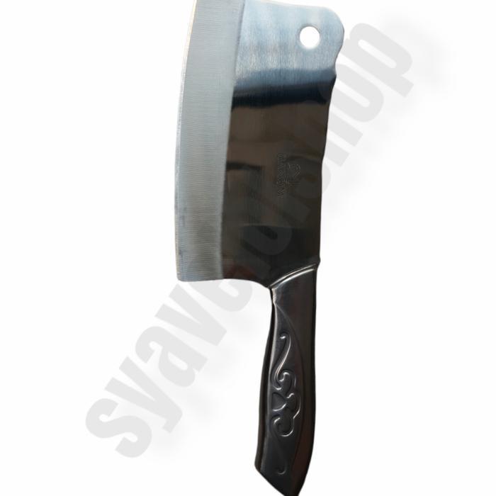 pisau daging gagang stainless