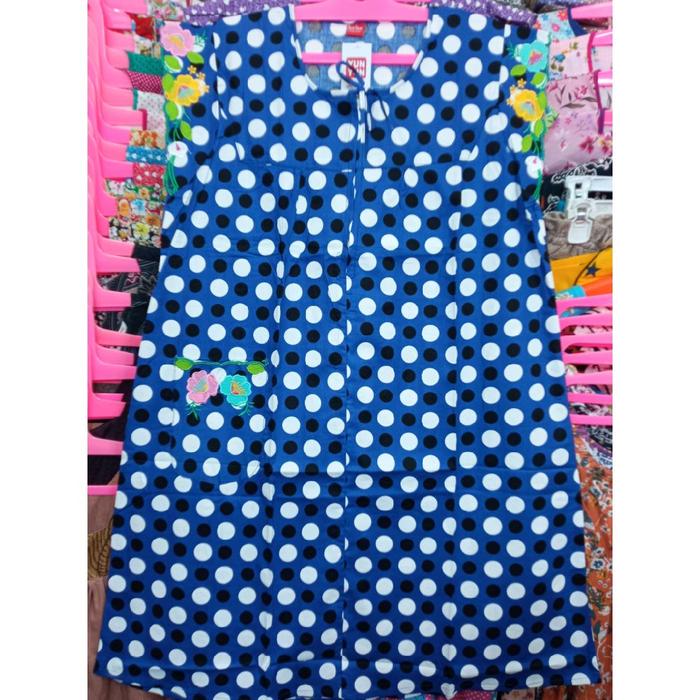 Daster Bordir Lengan Semi Bahan Katun Sabata Jepang merk YUNYUN Yun Yun Busui Bumil Cantik Malang Ma