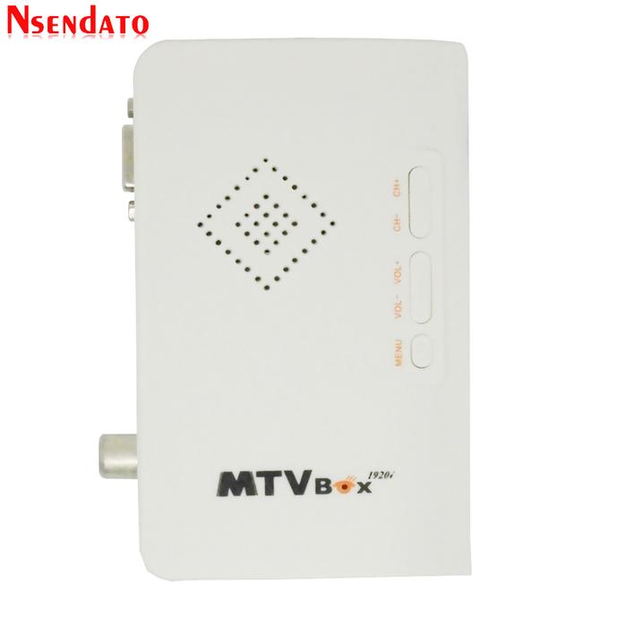 Tuner TV CRT LCD Eksternal MTV Box AV Ke VGA TV Receiver Tuner 1080P