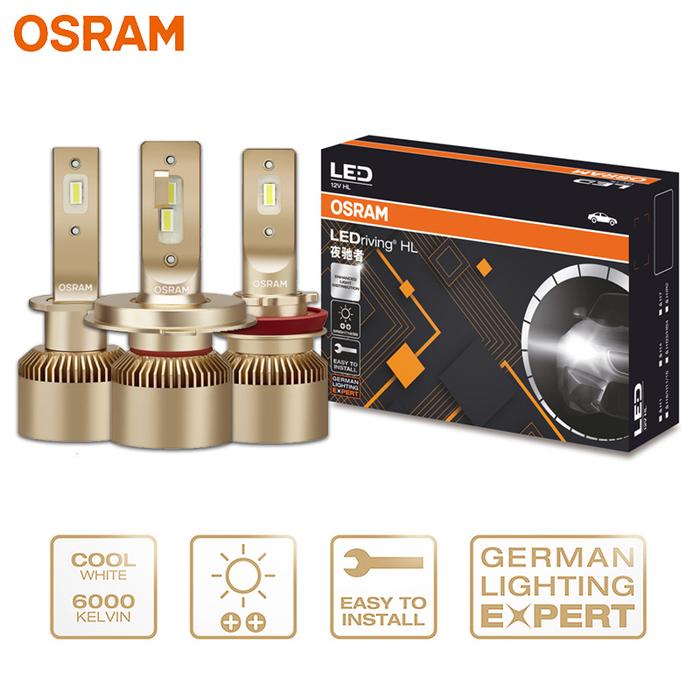 OSRAM LED H1 H4 H7 H8 H11 H16 HB3 HB4 HIR2 9005 9006 9012 Head Light