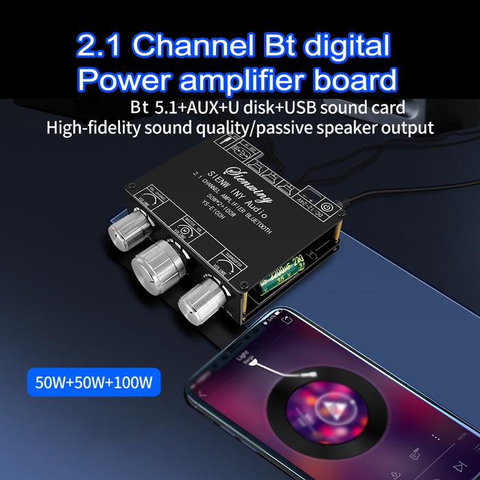2.1 Channel BT Audio Amplifier Module 5.1 Audio Amplifier Board