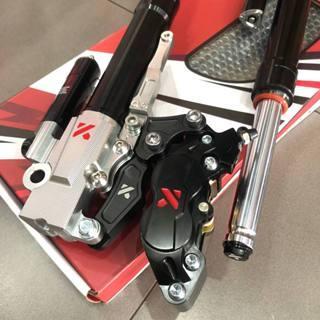 Paketan Shockbreaker Shock sok depan Tabung KTC SFF05/SFF 05 + Kaliper Kyta 4 Piston Include Breket 