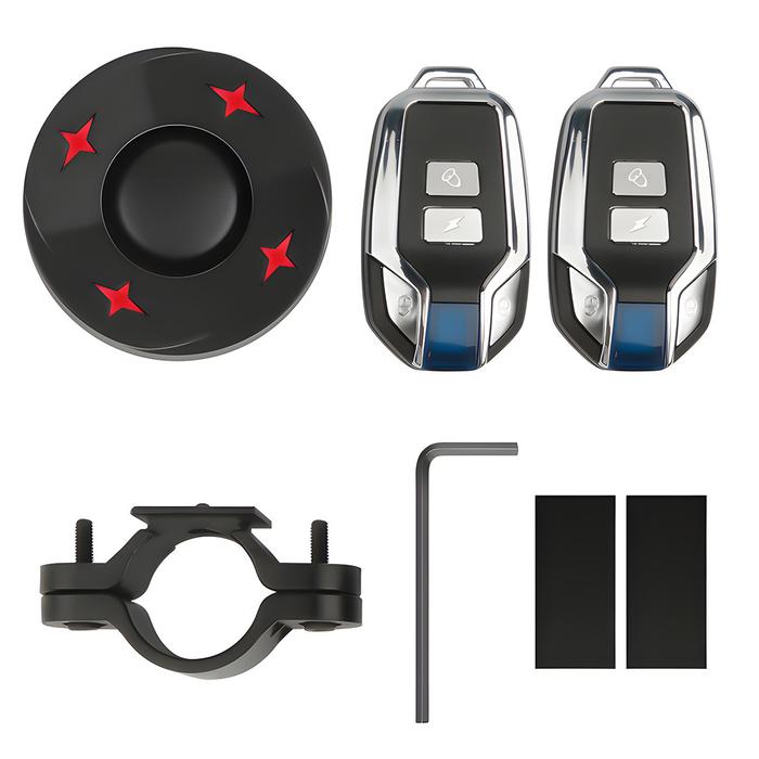 Auto On/Off Alarm Sepeda Remote Control USB C Isi Ulang Sepeda Keras