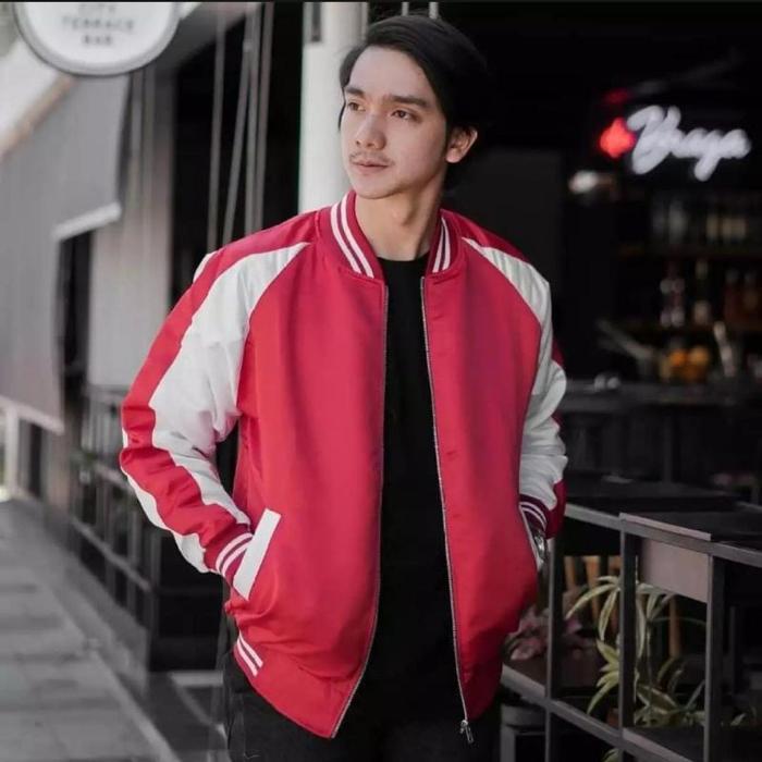 SUKAJAN BOMBER || Jaket Bomber Pria Gaming II Jaket Pilot Kombinasi Bahan Parasut Despo ( Pria & Wan