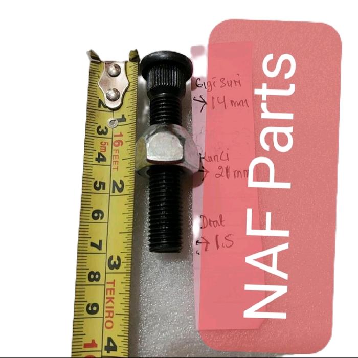 baut roda 7cm kijang baut roda panjang