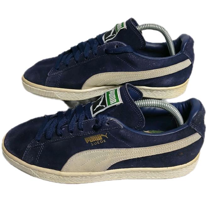 Sepatu Sneakers Kasual Puma Suede Classic Navy Blue Size : 41