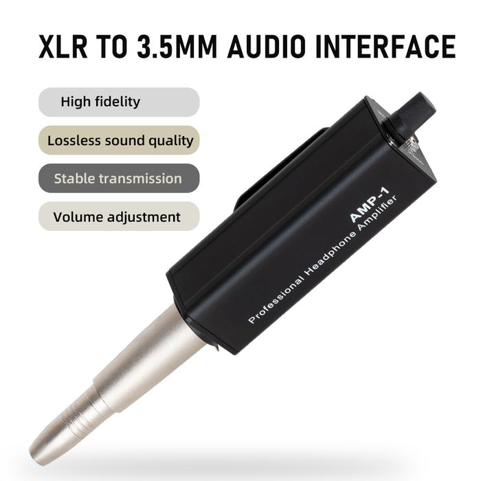 Headphone Amplifier Converter Passive Amplifier XLR To 3.5MM Audio Interface Headphone Amplifier for