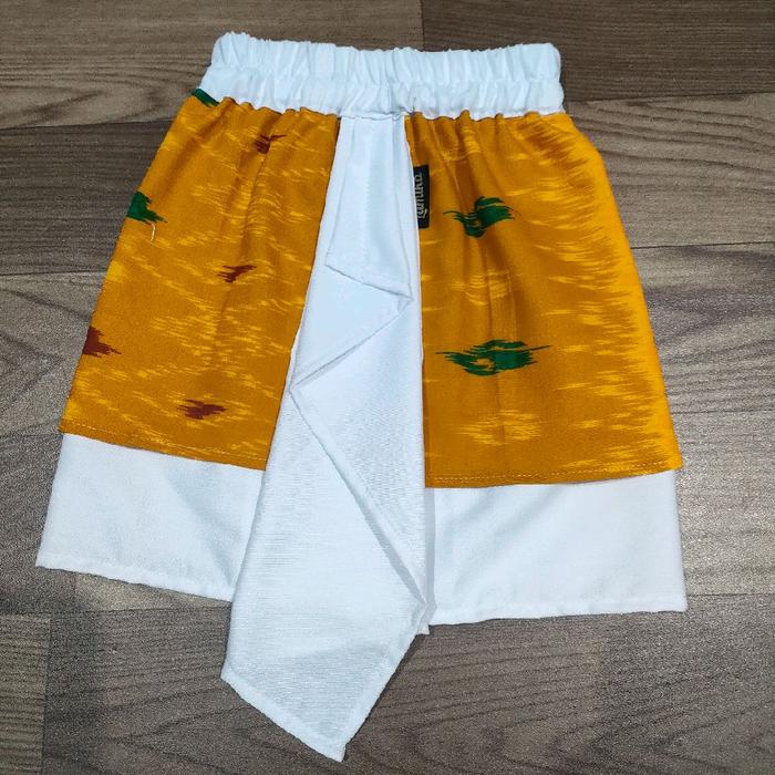 LAMIKA KAmen jadi anak laki laki motif batik print putih