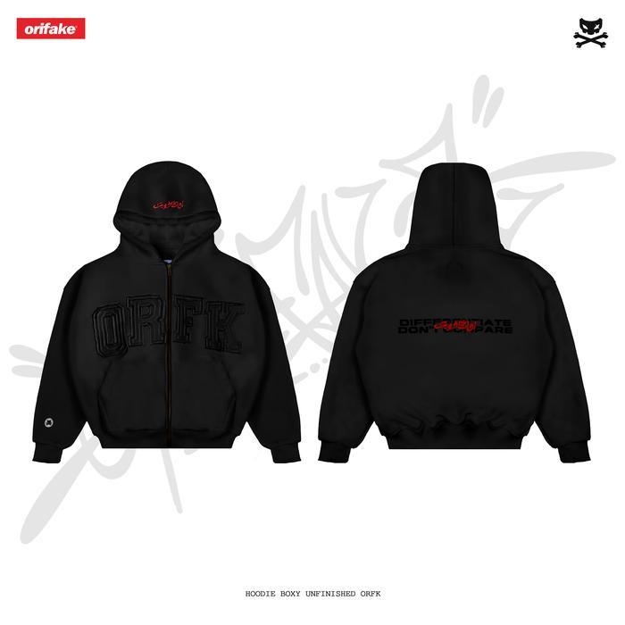 Orifake - Hoodie Boxy Unfinished Orfk 400Gsm