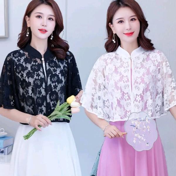 auter blus brokat.auter kardigan brokat kekinian