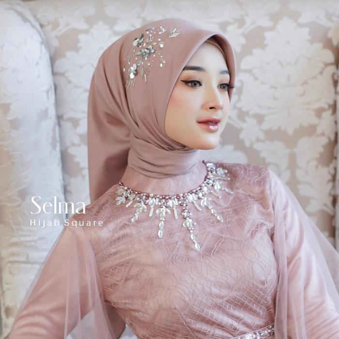LYF Official Square Selma Segi Empat Premium Jilbab Kerudung Hijab Bahan Paris Premium Wanita Muslim