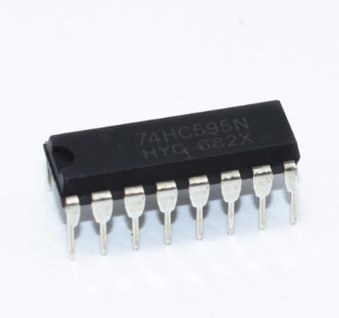 100 Pcs SN74HC595N DIP16 SN74HC595 DIP 74HC595N 74HC595 Baru dan Asli