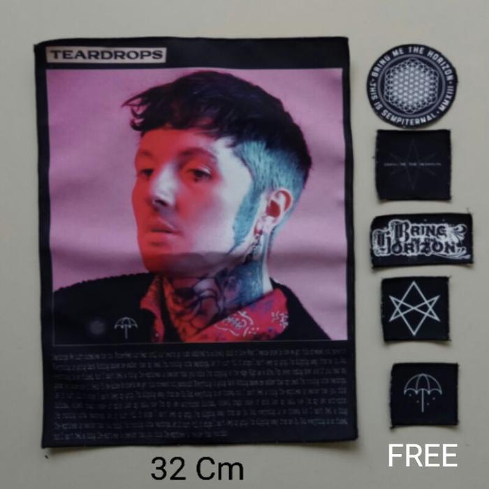 BAPATCH SET BMTH DENGAN LIRIK LAGU TEARDROPS