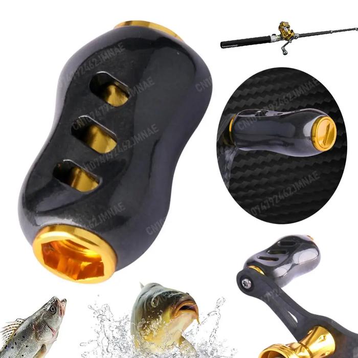 Fishing Reel Handle Knob Carbon Fiber Fishing Rocker Handle Knob Ergonomic Fishing Reel Decorative K
