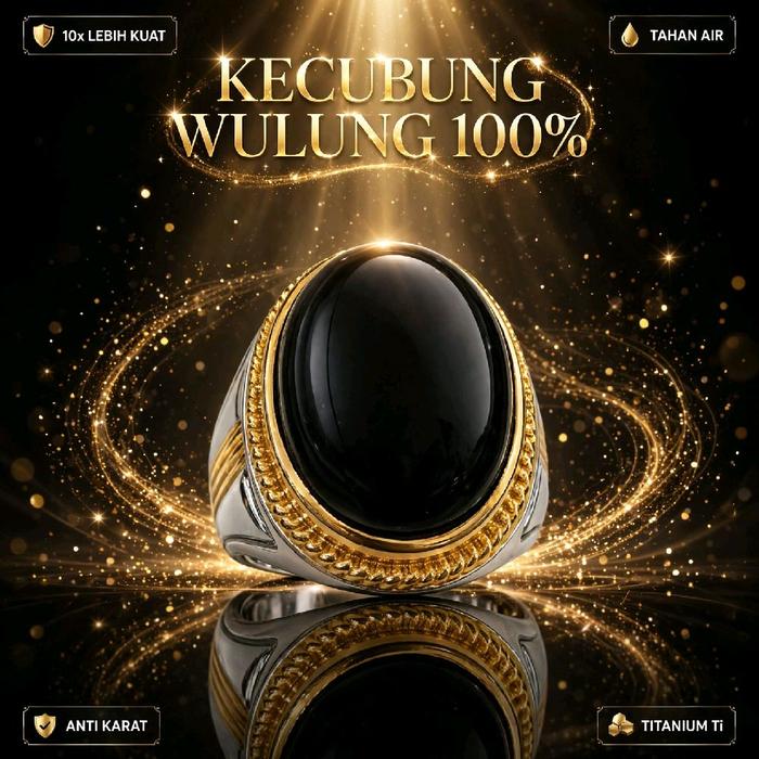 Cincin Batu Akik Kecubung Wulung Asli