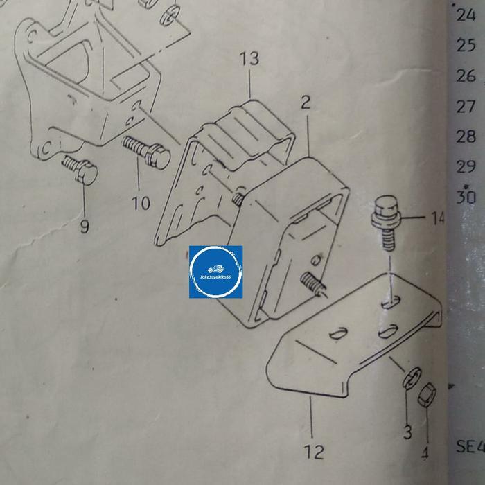 Engine Mounting Mesin Suzuki Vitara Escudo Sidekick SGP KI1