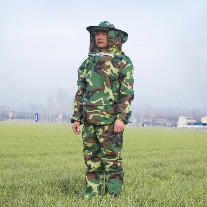 Jaket Anti Lebah Model Terusan Perlindungan Maksimal untuk Peternak Lebah dengan Sarung Tangan & Top