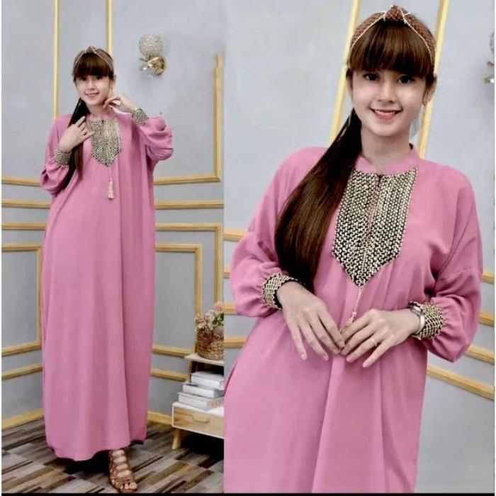 GROSIR DASTER |KAFTAN BARA |DRES JUMBO BUSUI LD.150 BAHAN RAYON TEBAL ADEM Gamis Muslim Wanita