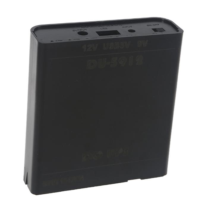 USB 5V + for DC 9V + 12V DIY 18650 Battery Uninterrupted Backup UPS
