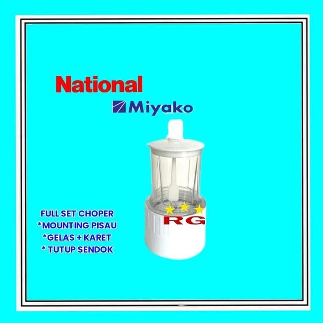 CHOPER SET BUMBU BASAH NATIONAL MIYAKO GMC SANEX PISAU GELAS BLENDER BUMBU