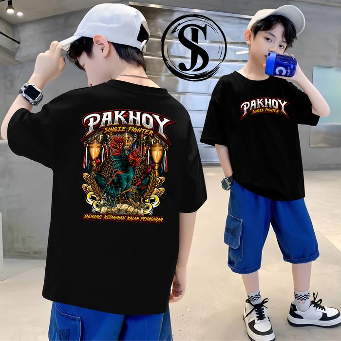 Kaos Anak Ayam Petarung Thailand Pama Pakhoy Bangkok Jago - Baju Ayam Aduan Single Fighter Menang Ke