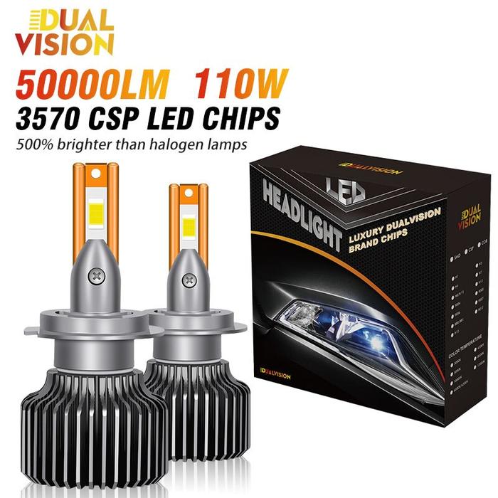 50000LM H4 H11 H7 LED Headlight Canbus 110W High Power H1 H8 H9 HB4