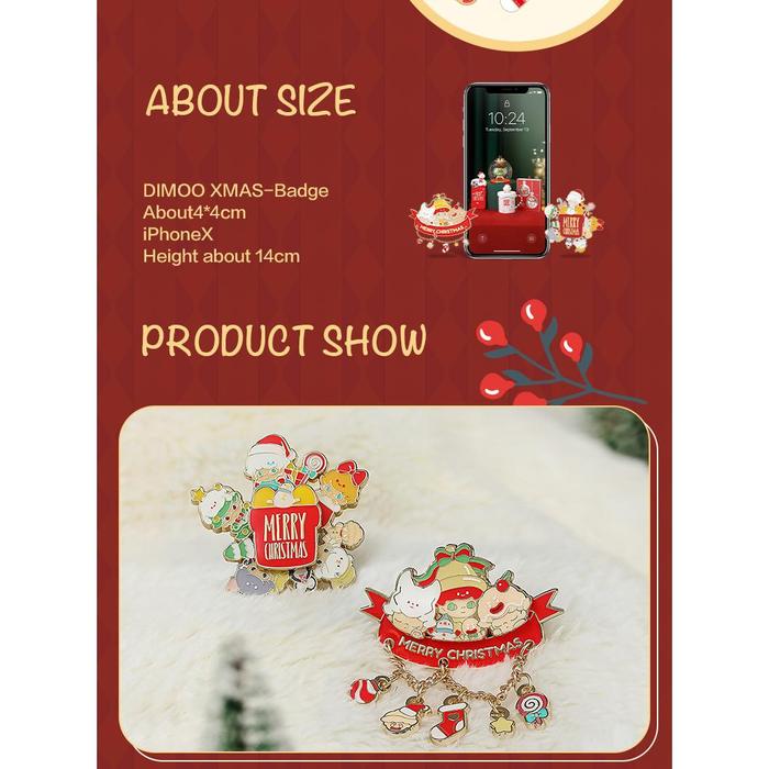 POP MART EARPHONE Natal untuk, casing mainan aksi, EARPHONE Natal