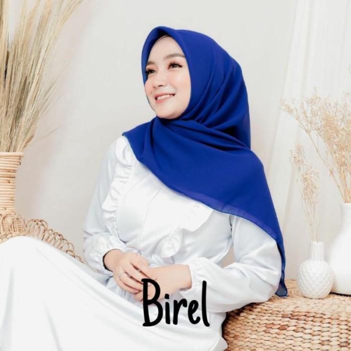 Hijab Segiempat Biru Bca Hijab Biru elektrik Segiempat Biru Bca Bella