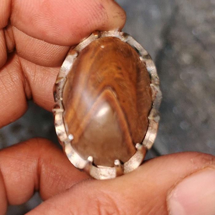 cincin batu akik pamor junder. batu madura