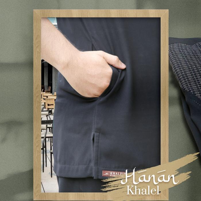 READY STOCK HANAN Koko Jetblack - Pasangan Gamis Isvara - Khadijah Indonesia