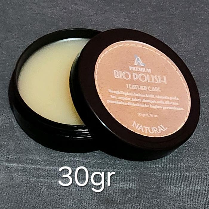 Beeswax Leather Care Balm Balsam Cream BioPolish Sepatu/Tas/Jaket berbahan Kulit Asli (Kulas) Warna 