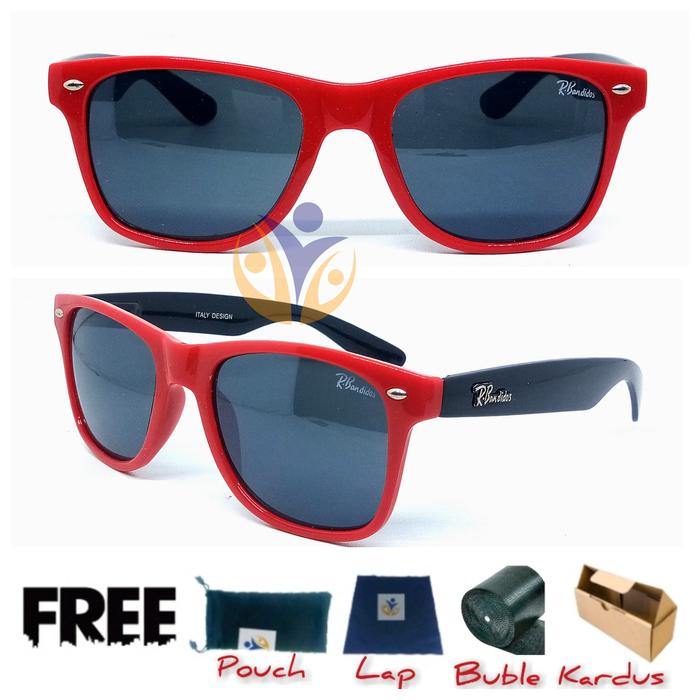 Kacamata merah putih wf classic anti uv400