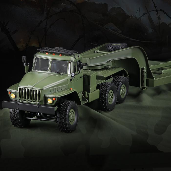 WPL 1:16 Full Scale B36-3 Ural Trailer Detachable Transport Model RC Climbing Car Children's Christm