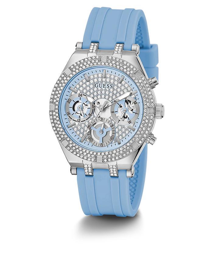 GUESS GW0407L1 Original HEIRESS Jam Tangan Wanita Analog Rubber Biru