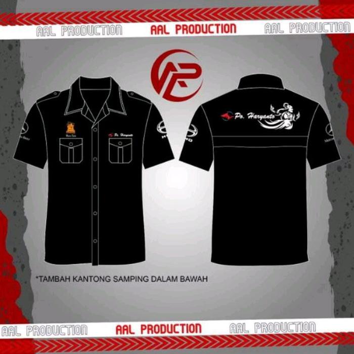 Kemeja po haryanto hitam bordirbebas request desain bisa cod po sekitar 2-3harian