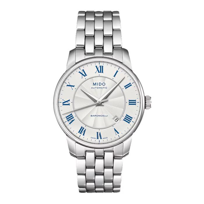 Jam Tangan Wanita MIDO Baroncelli M8600.4.21.1 Lady Automatic Silver Dial Stainless Steel Strap