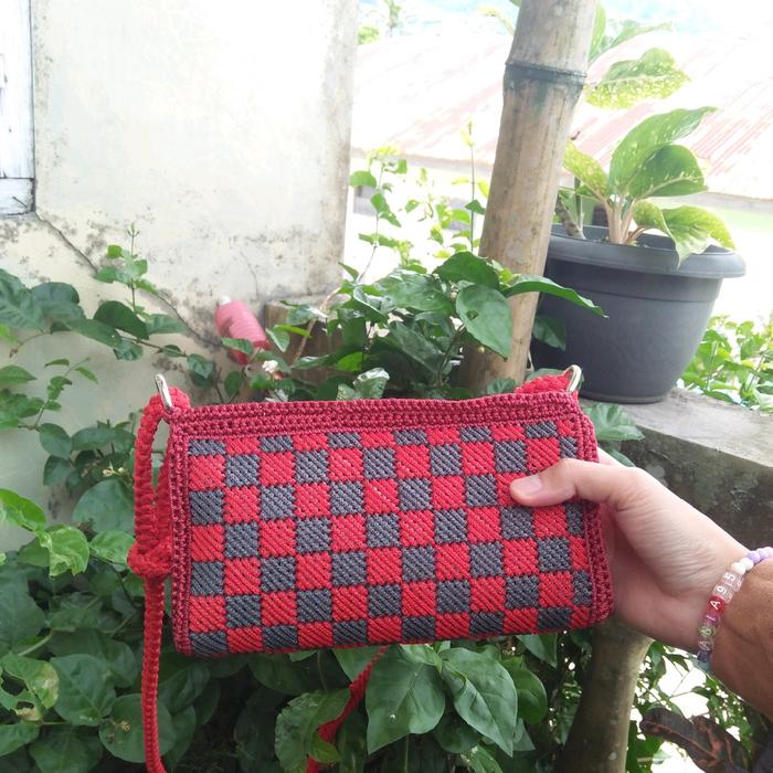 Tas Canvas Plastik Handmade Wanita