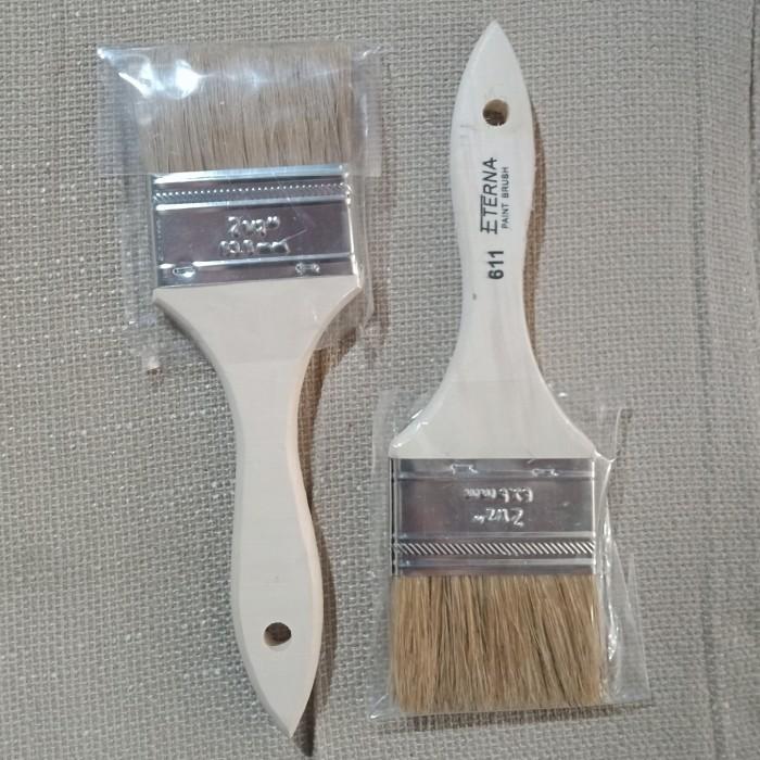 (GROSIR) kuas cat 611 eterna 2" harga lusin kuas cat eterna 2 inch lusin / kuas premium 2" bulu teba