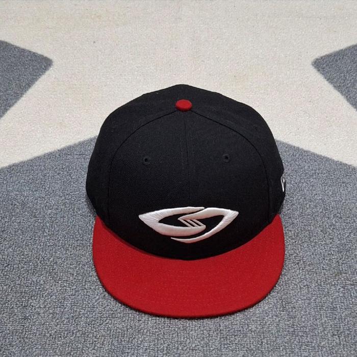 topi new era merah hitam original no stussy supreme