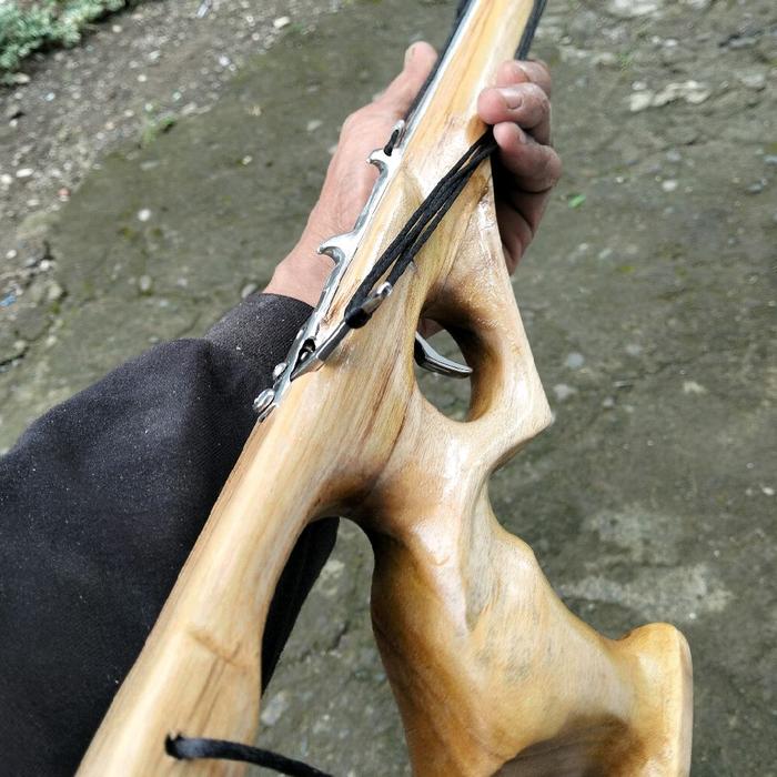Speargun panah Ikan Trigger Reverse Single Roller untuk Siang dan Malam