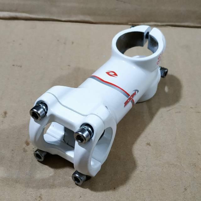 "Jual Produk stem balap roadbike standar 25.4 stang fork 28.6 zoom putih ''