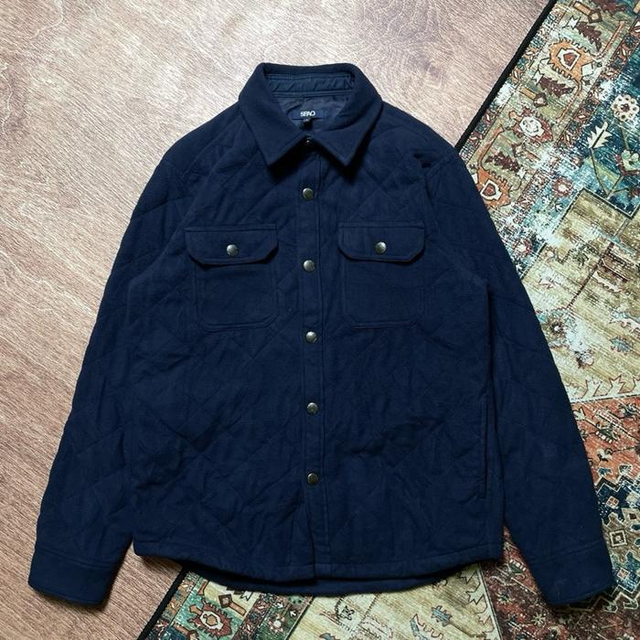 Quilted Shirt Spao cotton fleece not workshirt kemeja formal tebal