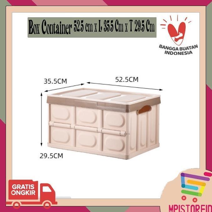(Cooger) Kotak Box Container Plastik Besar Organizer Lipat Serbaguna Portable