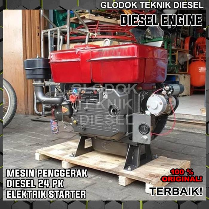 Mesin Engine Diesel 24 PK HP Elektrik Starter 1115 Penggerak Solar ORIGINAL TERBAIK