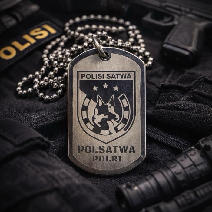 Kalung polsatwa polri / Kalung polisi satwa / aksesoris polisi