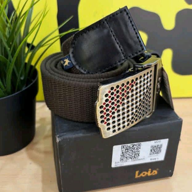 B351W Belt ikat pinggang sabuk pria LOIS original murah terbaru 2 warna. 3second emba spyderbilt. sa